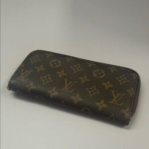 Louis Vuitton Dark Brown Monogram Zipper Wallet
